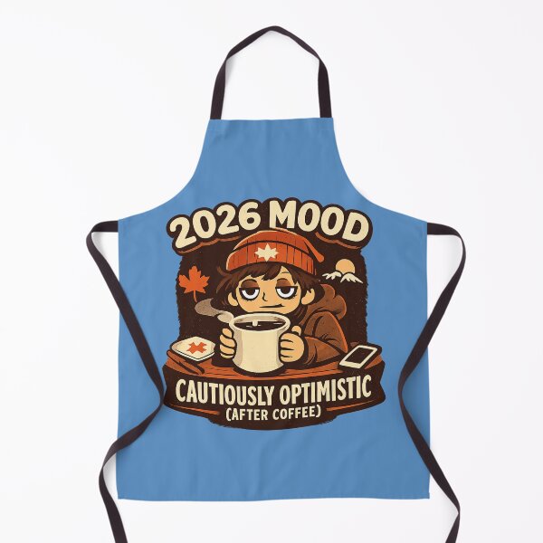 Item preview, Mood 2026 Cautiously Optimistic (After Coffee) – Illustration Canadian Winter Coffee designed and sold by mocci10.
