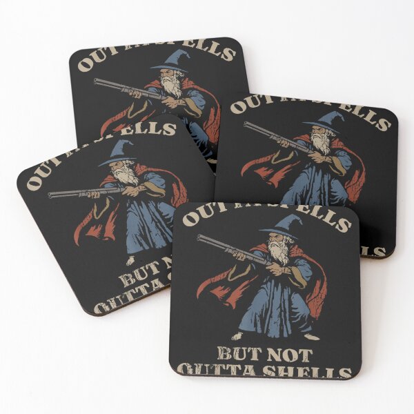 Item preview, Outta Spells But Not Outta Shells Wizard Fantasy Meme designed and sold by RedeRx.