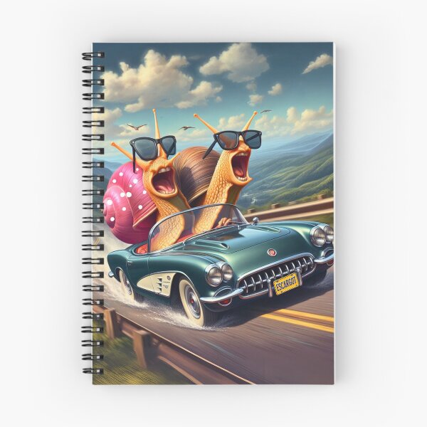 Item preview, Escargot Corvette Snails – Funny Vintage Car Pun Art designed and sold by Kmcantley.
