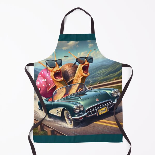 Item preview, Escargot Corvette Snails – Funny Vintage Car Pun Art designed and sold by Kmcantley.