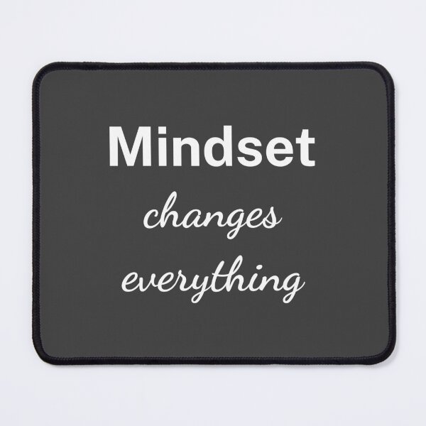 Item preview, Mindset Changes Everything Bold White designed and sold by affirzone.