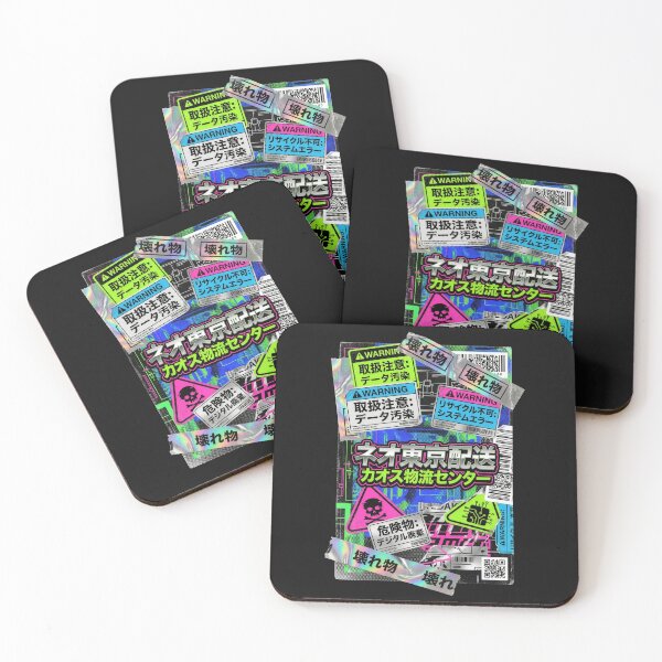 Item preview, Neo Tokyo Cyberpunk Glitch Sticker Bomb Aesthetic designed and sold by WAMTEES.