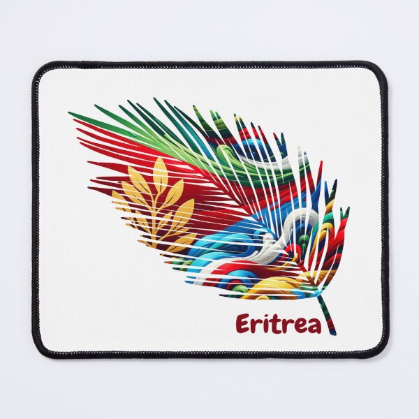 Item preview, Abstract Eritrea Flag – Feather Design designed and sold by ArteJorge48.
