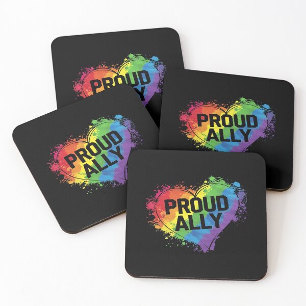 Item preview, Proud Ally LGBTQ+ Pride month LGBT Flag Proud Ally designed and sold by MythWoot.