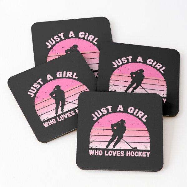 Item preview, Just a girl who loves ice hockey proudly skating designed and sold by SkeletonsDanger.