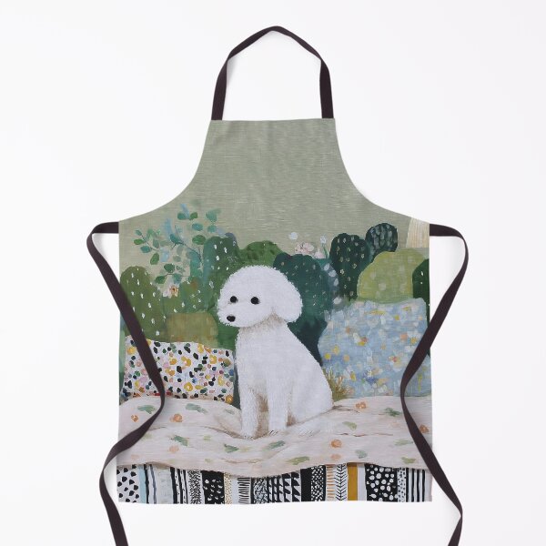 Item preview, White Dog on a Cozy Bed designed and sold by lautir.