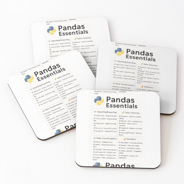 Item preview, Python Pandas Essentials designed and sold by Akashdigiart.