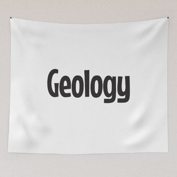 Item preview, Geology in black text designed and sold by Think4Prints.