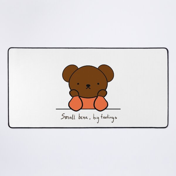 Item preview, Small Bear Big Feelings Cute Minimal Illustration designed and sold by Mason-Pride.