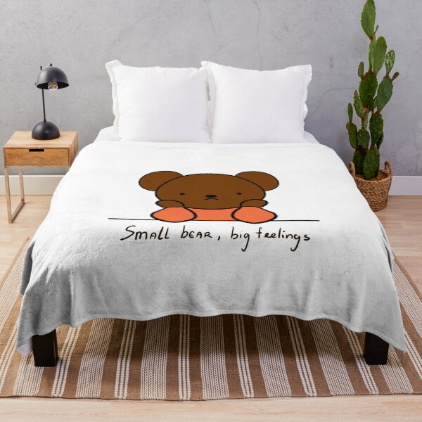 Item preview, Small Bear Big Feelings Cute Minimal Illustration designed and sold by Mason-Pride.
