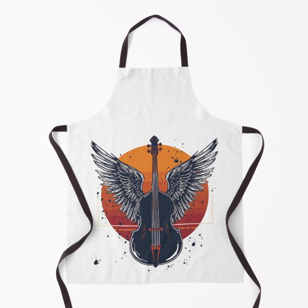 Item preview, Winged violin Art - Music with Wings, Freedom & Soul Illustration. designed and sold by LunaPrintCo.