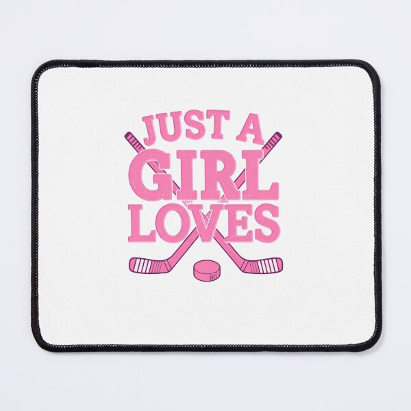 Item preview, Just a girl who loves ice hockey living free designed and sold by SkeletonsDanger.