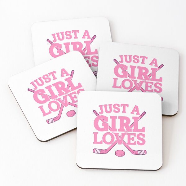 Item preview, Just a girl who loves ice hockey living free designed and sold by SkeletonsDanger.