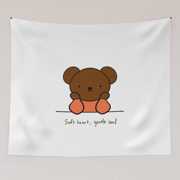 Item preview, Soft Heart Gentle Soul Cute Bear Illustration designed and sold by Mason-Pride.