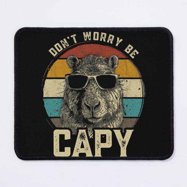 Item preview, Retro Don’t Worry Be Capy Cute Vintage Capybara designed and sold by Print-Panda.