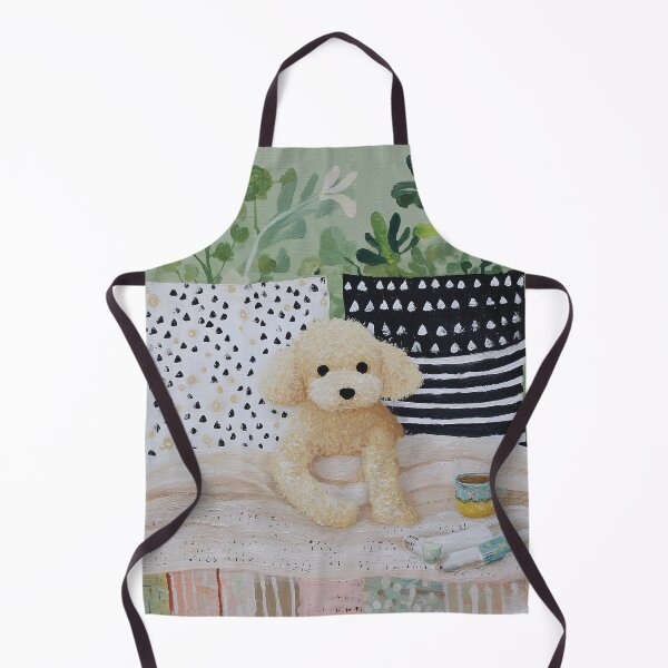 Item preview, Cozy Dog on a Patterned Bed designed and sold by lautir.