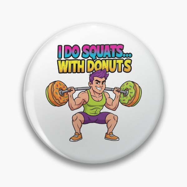 Item preview, I Do Squats with Donuts | Funny Gym gift | Fitness Humor Workout  designed and sold by wellie-chic.