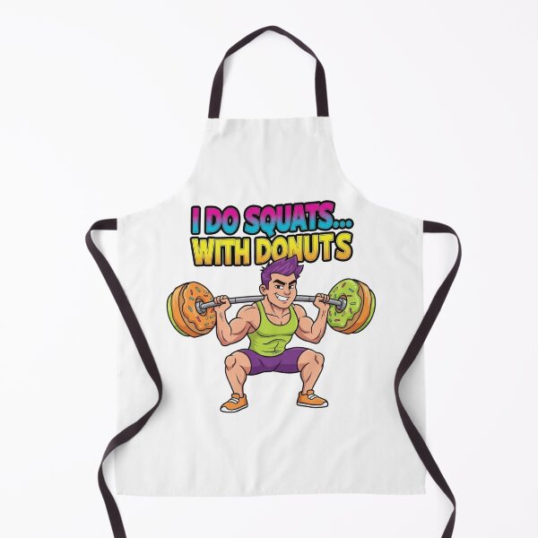 Item preview, I Do Squats with Donuts | Funny Gym gift | Fitness Humor Workout designed and sold by wellie-chic.