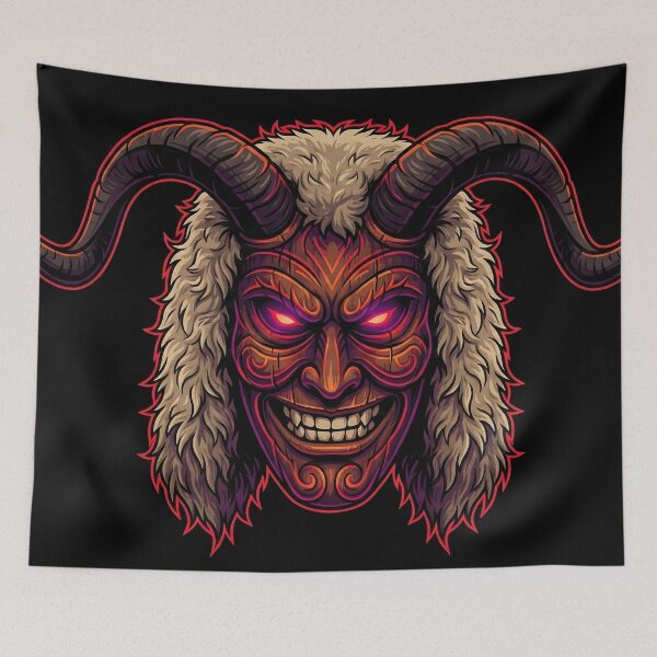 Item preview, Neon Busó Mask - Hungarian Folklore Monster designed and sold by AeroNomad.