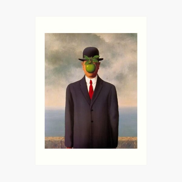 camisa de arte surrealista magritte Lámina artística
