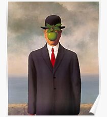 Magritte son of man art surrealist shirt Poster