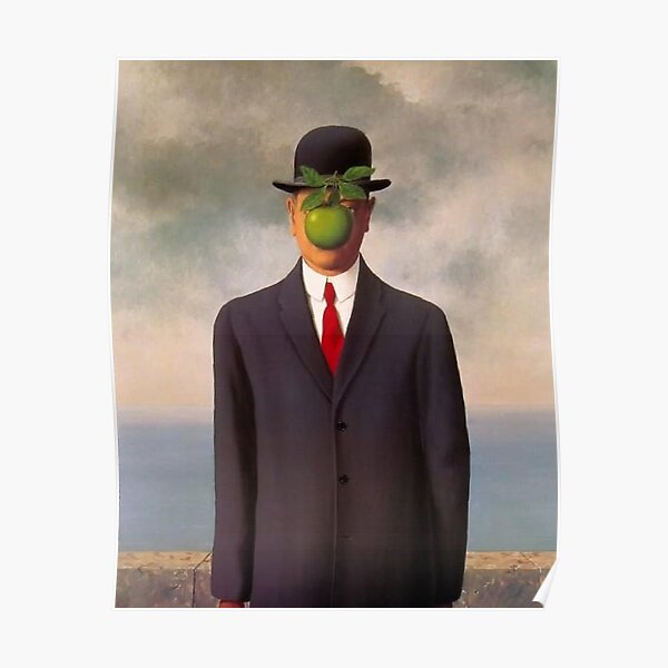 chemise d'art surréaliste magritte Poster