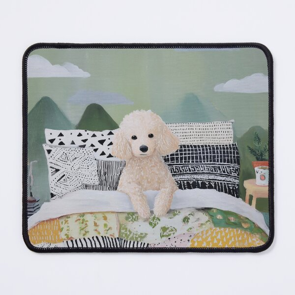 Item preview, Cozy Poodle in Bedroom designed and sold by lautir.