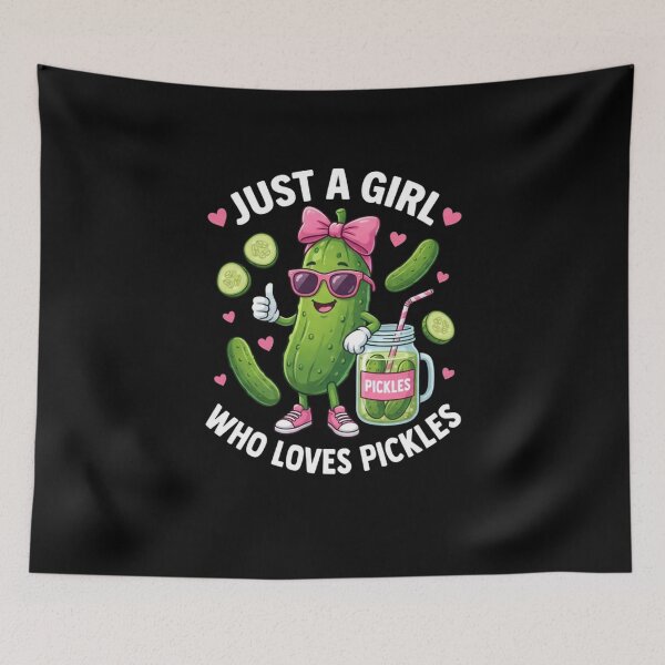 Item preview, Just A Girl Who Loves Pickles Funny Foodie designed and sold by SofenArt.