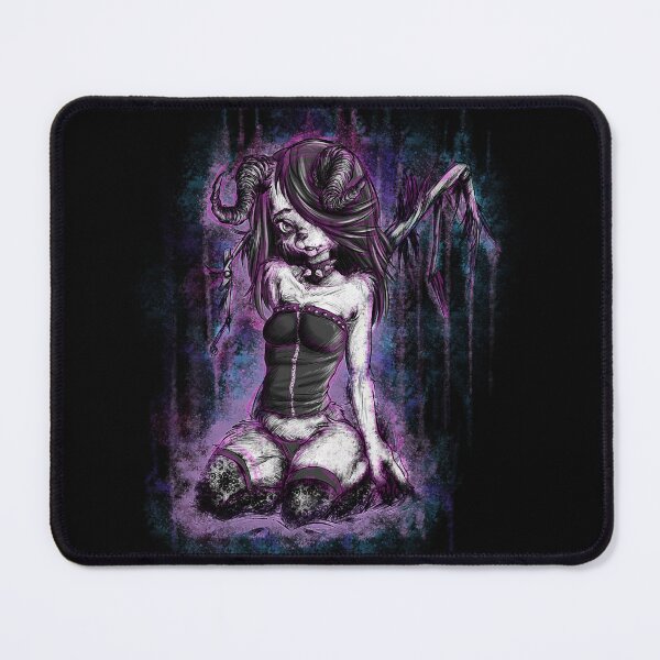 Item preview, Cute Fallen Angel Goth Furry Demon Girl designed and sold by GrotsqMachine.