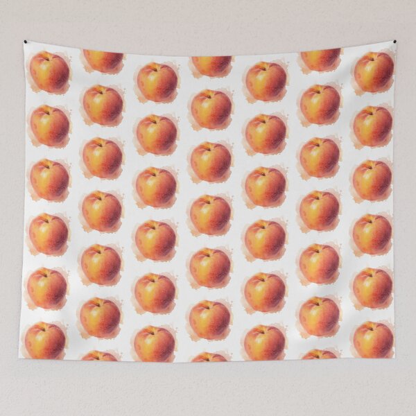 Item preview, Peach Illustration, Minimal Fruit Artwork designed and sold by Moodune.