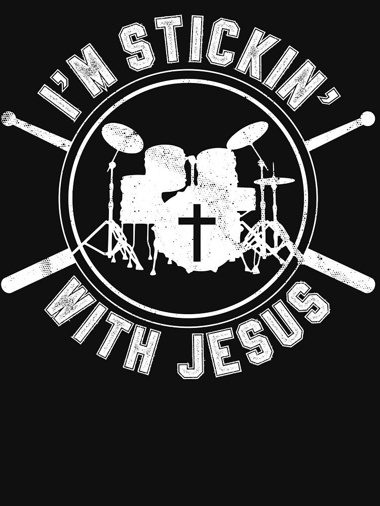 "Drums Jesus Christ Drummer Gift" Tshirt by DVIS Redbubble
