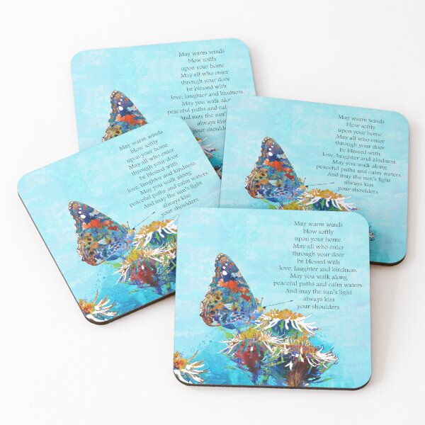 Item preview, Colorful Home Blessing Butterfly Art designed and sold by Sharon Cummings Art.
