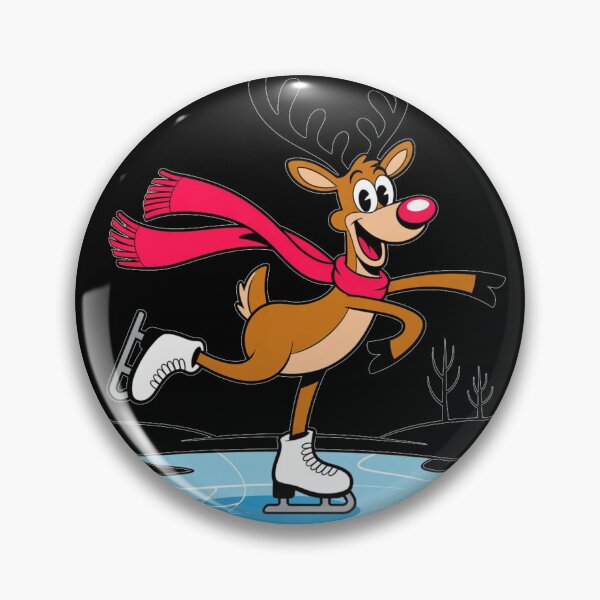 Item preview, Rudolph the Red-Nosed Skater - Cute Reindeer Winter Fun  designed and sold by A-Szczesniak.