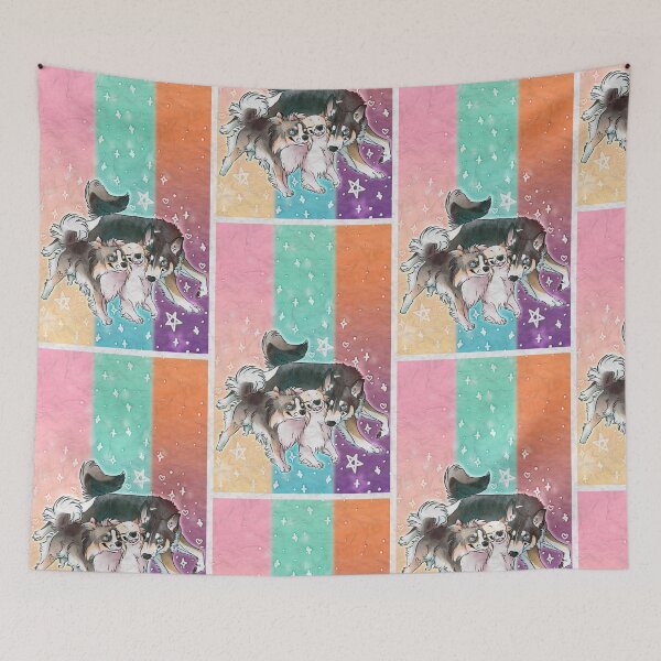 Item preview, A trio of Pomatude (background) designed and sold by Sparklepupfaeri.