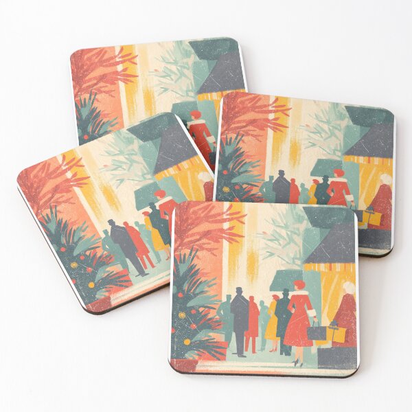 Item preview, Christmases of Yesteryear — Vintage Holiday Posters designed and sold by MidArtForge.