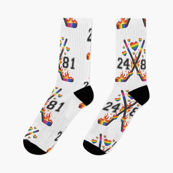 Item preview, Heated Rivalry | Shane Hollander & Ilya Rozanov Pride Hockey Sticks designed and sold by Bogologo.