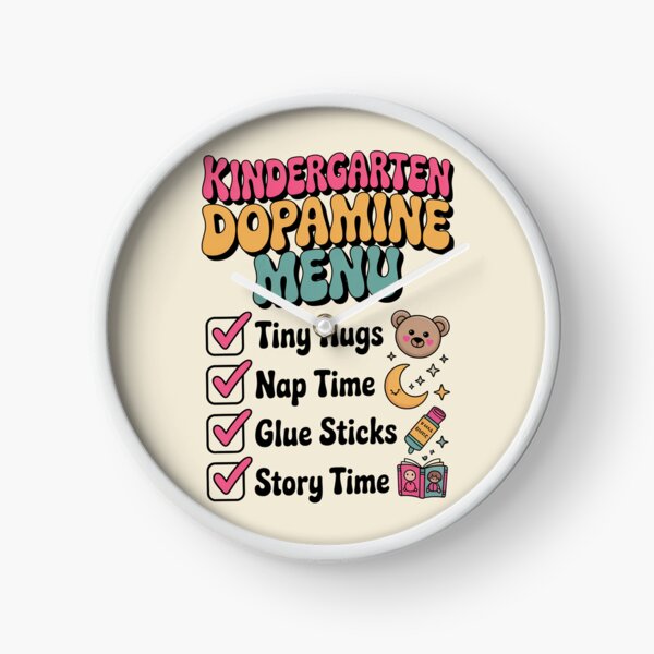 Item preview, Kindergarten Dopamine Menu Teacher Retro Groovy Checklist designed and sold by ViralVector.