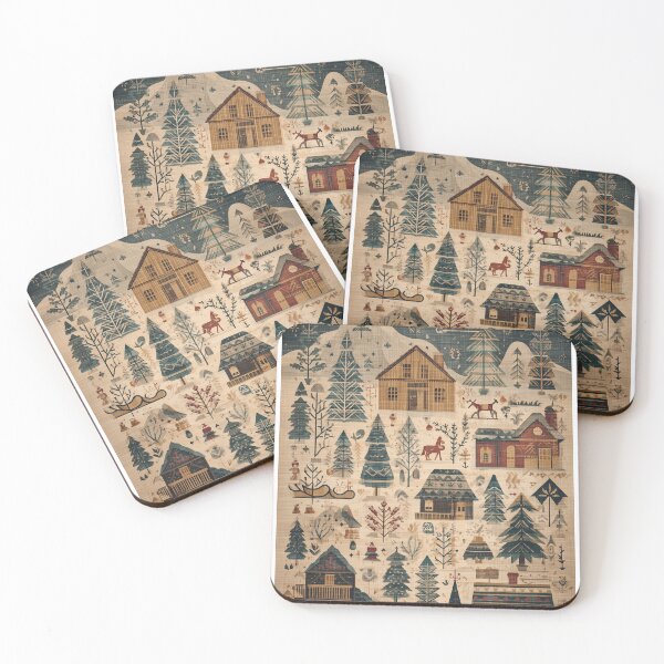 Item preview, Christmases of Yesteryear — Vintage Holiday Posters designed and sold by MidArtForge.