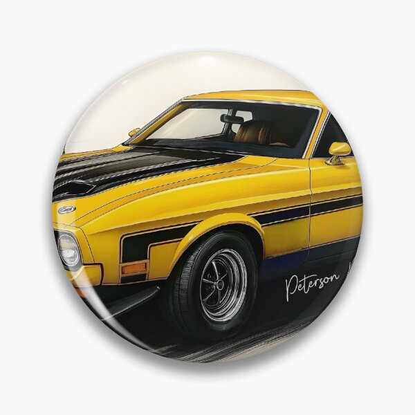 Item preview, Ford Mustang Mach 1 Fanart (Yellow 1) designed and sold by Peterson Designs.