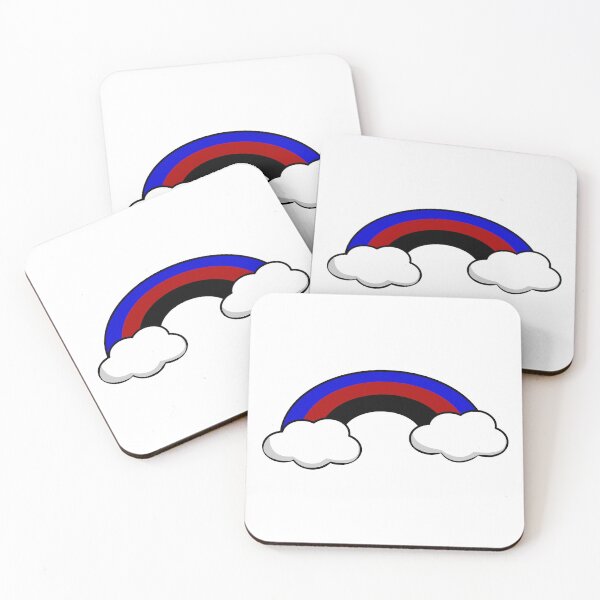 Item preview, Proud Rainbow in the Clouds Polyamory designed and sold by HarveyHandcraftsandDesigns.