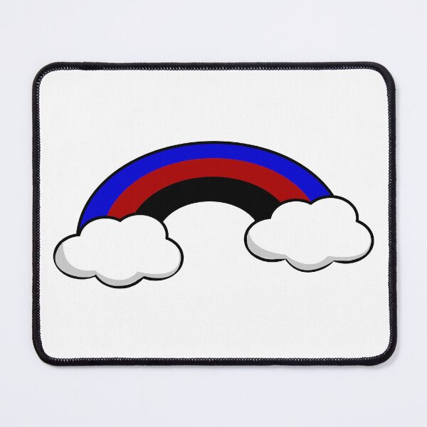 Item preview, Proud Rainbow in the Clouds Polyamory designed and sold by HarveyHandcraftsandDesigns.