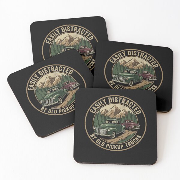 Item preview, Easily Distracted By Old Pickup Trucks Truck Enthusiast designed and sold by SofenArt.
