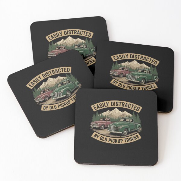 Item preview, Easily Distracted By Old Pickup Trucks Truck Enthusiast designed and sold by SofenArt.