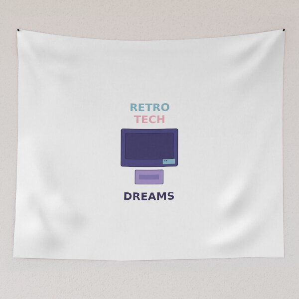 Artikelvorschau, Retro Tech Dreams – Vintage-Kassetten- und CRT-Grafik-T-Shirt & Aufkleber entworfen und verkauft von LissethsWorld.