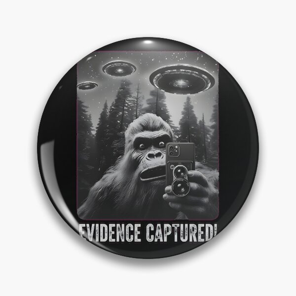 Item preview, Evidence Captured Bigfoot UFO Selfie designed and sold by AbcDigs Studio.
