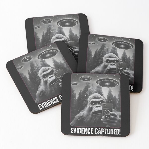 Item preview, Evidence Captured Bigfoot UFO Selfie designed and sold by AbcDigs Studio.