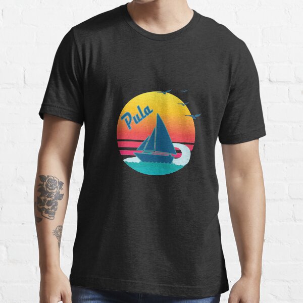 Retro Vintage Pula Sunset, #Pula Essential T-Shirt