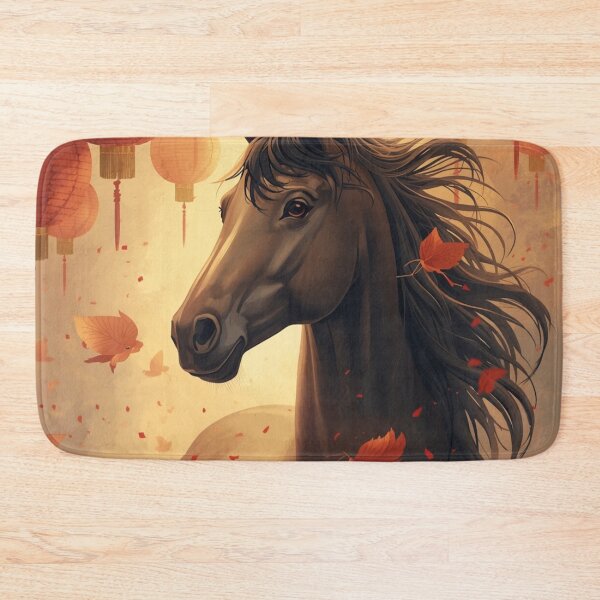 Item preview, Majestic Horse with Floating Red Lanterns designed and sold by Asiantrendzz.