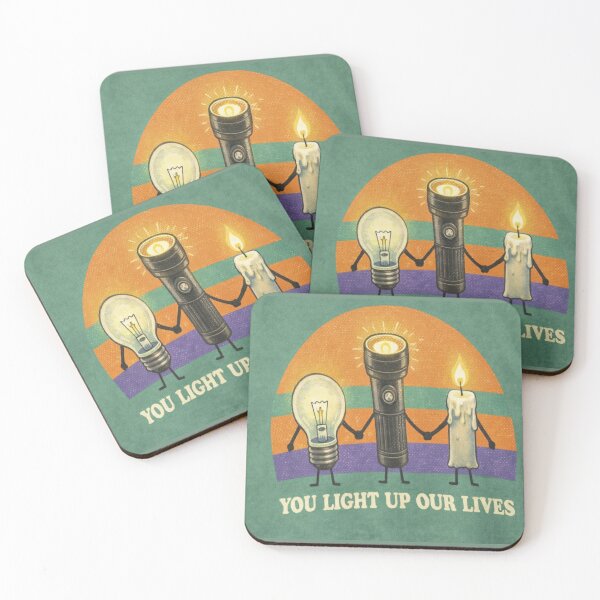 Item preview, Lighting the Way Together – Retro Light Sources Illustration designed and sold by Maverickystore.
