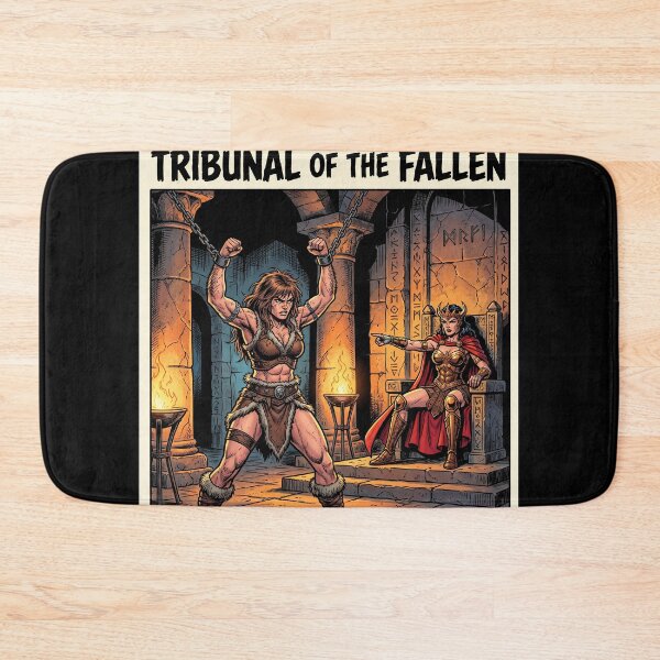 Item preview,  Interrogation by the Red Queen of a Barbarian warrior woman in Defiance illustration comic book art style designed and sold by Vintage Designs +.